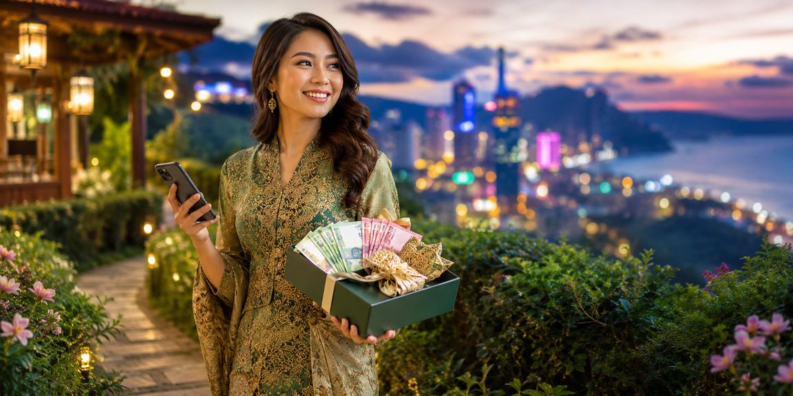 Tampilan perayaan Hari Raya pada platform mudah alih kasino Malaysia 40400